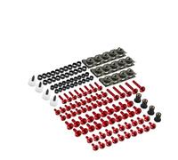 177Pieces Fairing Bolt Kit Fastener Clips Screw For CBR600RR CBR1000RR CBR 600 F2 F3 F4 CBR 600 RR 1000 RR 900 929RR Screws Nuts(RED)