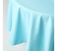 (178 cm Round, Blue) Plain Cotton Tablecloth