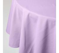 (178 cm Round, Purple) Plain Cotton Tablecloth