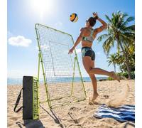 178 x 101cm Adjustable Volleyball Rebounder Net, Large Training Bounce Back Net for Bumping, Spiking & Setting - Sturdy, Multi-Angle Practice Equipment, Easy Setup & Foldable