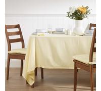 (178 x 300 cm, Cream) Plain Cotton Tablecloth