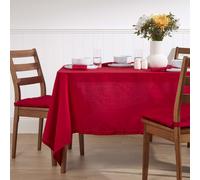 (178 x 300 cm, Red) Plain Cotton Tablecloth