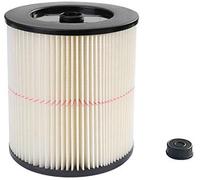 17816 9-17816 Red Stripe Wet/Dry Vac Filter Compatible Craftsman Shop Vac Vacuum Cartridge Filters, 8.5 Inches