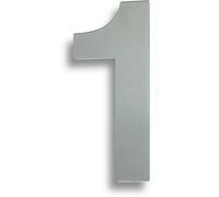 178mm Front Door Numerals '1' 140mm Fixing Centres Satin Stainless Steel