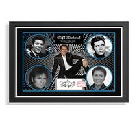 (179) Cliff Richard Music Legend Signed Framed Autograph Signature A4 (21 X 297 CM) Art Work Wall Art Display Great Gift Idea (REPRINT) #####