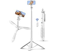 179 cm Mobile Phone Tripod, Aluminium Mobile Phone Tripod with Remote Control, Expandable All-in-1 Selfie Stick Tripod, Tripod for iPhone, Smartphone & Camera Tripods, Mobile Phone Holder for
