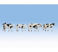 17900 Noch 0 Set 4 Black And White Cows Scale 1:43