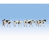 17900 Noch 0 Set 4 Cows Black and White Scale 1:43