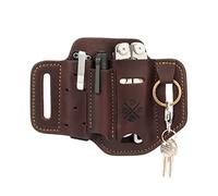 1791 EDC Multitool Holster, EDC Pouch for Belts Fits Tool, Knife, Keys and Small Flashlight - Leather Multitool Sheath Compatible with Full Size Leatherman, Gerber, SOG