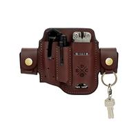 1791 EDC Multitool Sheath, Leather EDC Organizer, Belt Pouch Fits Multitool, Knife, Pen, Keys - Compatible with Heavy Duty Leatherman, Gerber and SOG