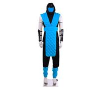 1791's lady MK 11 Sub Zero Cosplay Costume Mens Outfit, Blue 1, Small