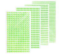 1792Pcs Christmas Rhinestone Stickers Self Adhesive, Sparkly Face Gem Stickers, Xmas Card Sticker, Make Your Own Christmas Cards Dcorations, Diamond Sticker for Christmas Makeup Manicure (Green)