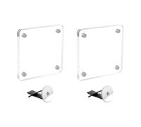 1797 2 Pack Car Vent Picture Frame Photo Holder Clip Magnetic Acrylic Display Horizontal Vertical fit Photos 2.4 x 2.4 inch