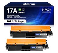 17A Black Toner Cartridge 2-Pack with Chip Replacement for HP 17A CF217A CF217X Toner Compatible for HP LaserJet Pro M102w M102a MFP M130fn M130nw M130fw M130a M102 M130 Series Printer Ink High Yield