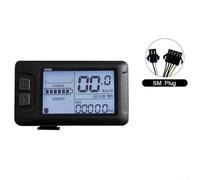 17A Sine Wave Controller 3648V with EN05 Display, Throttle 130X, and 8 PAS Kit for Ebike Supporting 24/36/48V Brushless Motors Hall and Sensorless Operation