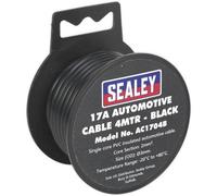 17A Thick Wall Automotive Cable - 4M Reel - Single Core - Pvc Insulated - Black