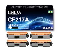 17A Toner Cartridges for HP M102w M102a M130a M130nw M130fn M130fw Printer, CF217A Toner Cartridge Replacement | High Yield | 1600 Pages,Black-4 Pack