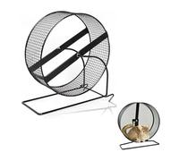 17cm 20cm Hamster Running Wheel With Stand Household Running Jogging Toy Pet Hamster Gerbil Small Animal Exercise Playing(M)