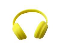 17cm Doll Accessory - Miniature Headphones Acrylic Material, Suitable for Photography and Display | Suitable for 15-18cm Dolls,just Headset (Pink Earphones（NO Doll)