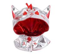 17cm Doll Clothes,Doll Clothes Shawl Cape Fashionable Dress up Clothing Outfit Set Accessories for Halloween Themed Costumes Decorations (Red Silver The Flash Style)