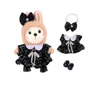 17cm Doll Clothes(NO Doll), Cute Dolls Outfit Accessories with Bow + Skirts + Shoes, Small Kawaii Clothes Set for Dolls (Style-6)