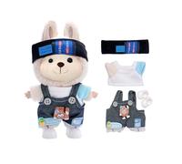 17cm Doll Clothes(NO Doll), Cute Dolls Outfit Accessories with Headbands + Sweater + Pants + Shoe, Small Kawaii Clothes Set for Dolls (Style-5)