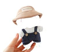 Doll Clothes Compatible with 15cm & 17cm Labubu (No Doll Included), Fashion Doll Dress Outfit Set 2 Pieces Suitable for La bubu Accessories, Dress Up Hats Clothes for Labubu Doll