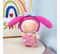 17cm Doll Clothes Set - Cute Outfits for Dolls, Keychain Accessories Faking Animal Style Jumpsuit with Dinosaur and Shark Design (Doll Not Included) (Big Ears (Doll Not Included))