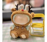 17cm Doll Clothes Set - Cute Outfits for Dolls, Keychain Accessories Faking Animal Style Jumpsuit with Dinosaur and Shark Design (Doll Not Included) (Deer (Doll Not Included))