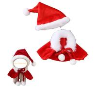 17cm Doll Clothes Set, Fluffy Dolls Outfit Accessories, Multiple Styles Clothes for Dress up, Compatible with 5.91-6.7inch Dolls (Christmas is Coming)