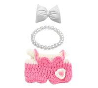 17cm Doll Clothes Set (No Doll), Cute Luxury Dress Clothing and Bow Hairband Outfit,Fashion French Skirt