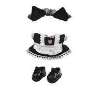 17cm Doll Clothes Set (NO Doll), Fashion Accessories Set with Hat, Outfit and Shoes, Unique Style Clothes for 6.7 Inch Doll Accessories Suit(Little Maid)