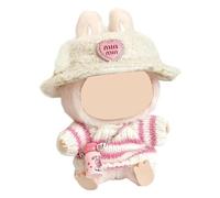 17cm Doll Clothes Set Only Clothes 1hat+1bottle+1sweater for Doll Accessories Suit No Doll, Cute Plush Clothes for 17cm Doll Girl and Boy for Best Gifts