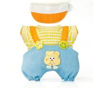 17cm Doll-Clothes-Set,Outfits for Clothing Accessories-Kawaii Chic Style Peaked Cap+Sweater+Overalls