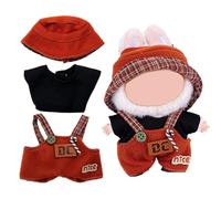 17cm Doll Clothes Set, Premium Jeans & Knitted Sweater Outfit for 17cm 15cm Dolls, Cute Dress Up Fashion, No Doll Included (Nice, 17cm/15cm)