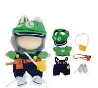 17cm Doll Clothes - Suit for 6.7 inches Doll Outfit，Clothing for Dolls Accessories, Cute Doll Clothes for Dress up (Green suit)