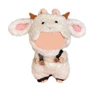 17cm Doll Clothing Set (1 Hat+1 Clothes) Without Doll Plush Accessories Fashionable Cute Animal Styles (Sheep (1Hat+1Clothing))