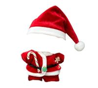 17cm Dolls Christmas Clothes for labubu V1/V2/V3 Festive Red Christmas Deer Christmas Attire Accessories Set For Gift Outfit, Outfit, Holiday dress 17cm Clothing Clothes set Doll Sets, doll) c