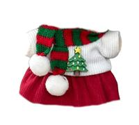 17cm Dolls Christmas Clothes for labubu V1/V2/V3 Festive Red Christmas Deer Christmas Set Attire For Gift Accessories Clothing (no (no Stylish Sets, doll For clothes Outfit, Clothing set Chris