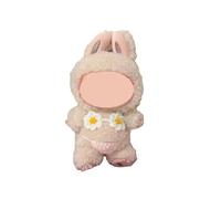 17cm LA Doll Clothes (No Doll), 2-Piece Crochet Daisy Bikini Set - Premium Handmade Swimsuit for 15-17cm Dolls, LA Made bu Pink & White Beachwear Fashion Accessories for Play & Display