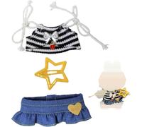 17cm Plush Doll Clothes,Kawaii 6 Inches Doll Clothes Accessories Set for Birthday Gifts ,Stylish Accessaries Clothes Dress-Up-Replaceable Clothing Collections (bikini set)