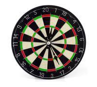 17cm Round Glass Dartboard Clock | Dart Board Shaped Wall Clock Novelty Desk Clock | Darts Wall Decor - Darts Gifts
