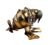 17cm Tall Nautical Steampunk WALRUS Ornament Statue Sculpture Figurine for the Home