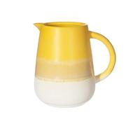 17cm Tall Ombré Glaze Ceramic Jug (Yellow)