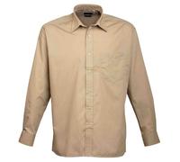 Premier Mens Poplin Long-Sleeved Shirt PC5488