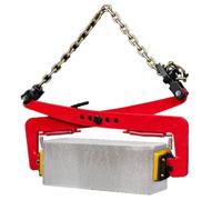 17In Lifting Clamps with Lock Hoist Hook - Heavy Duty Steel Plate & Glass Slab Clamp for Granite, Metal Sheets, Roadside Stone Curb - Vertical Lifting Pliers,28in