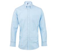 (17in, Light Blue) Premier Mens Signature Oxford Long-Sleeved Shirt