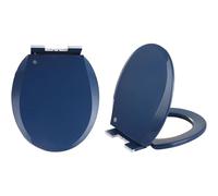 17in Round Toilet Lid Colored Round Soft Close,Top Fixing Easy Installation,Plastic O-Shaped,Comfortable Ergonomic Design