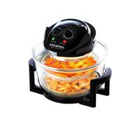 17L 2 in 1 Deluxe Black & Glass Air Fryer Deep Fat Free Frying Healthy Halogen Cooker + Accessories Included Schallen Black One Size