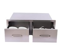 17L*20.5W*30Hinch Inch Outdoor Kitchen Stainless Steel Access Drawers with Paper Towel Holder Combo for BBQ Island or Grill Station/2427 (Size : 75 * 50 * 25cm/30 * 20 * 10inch)